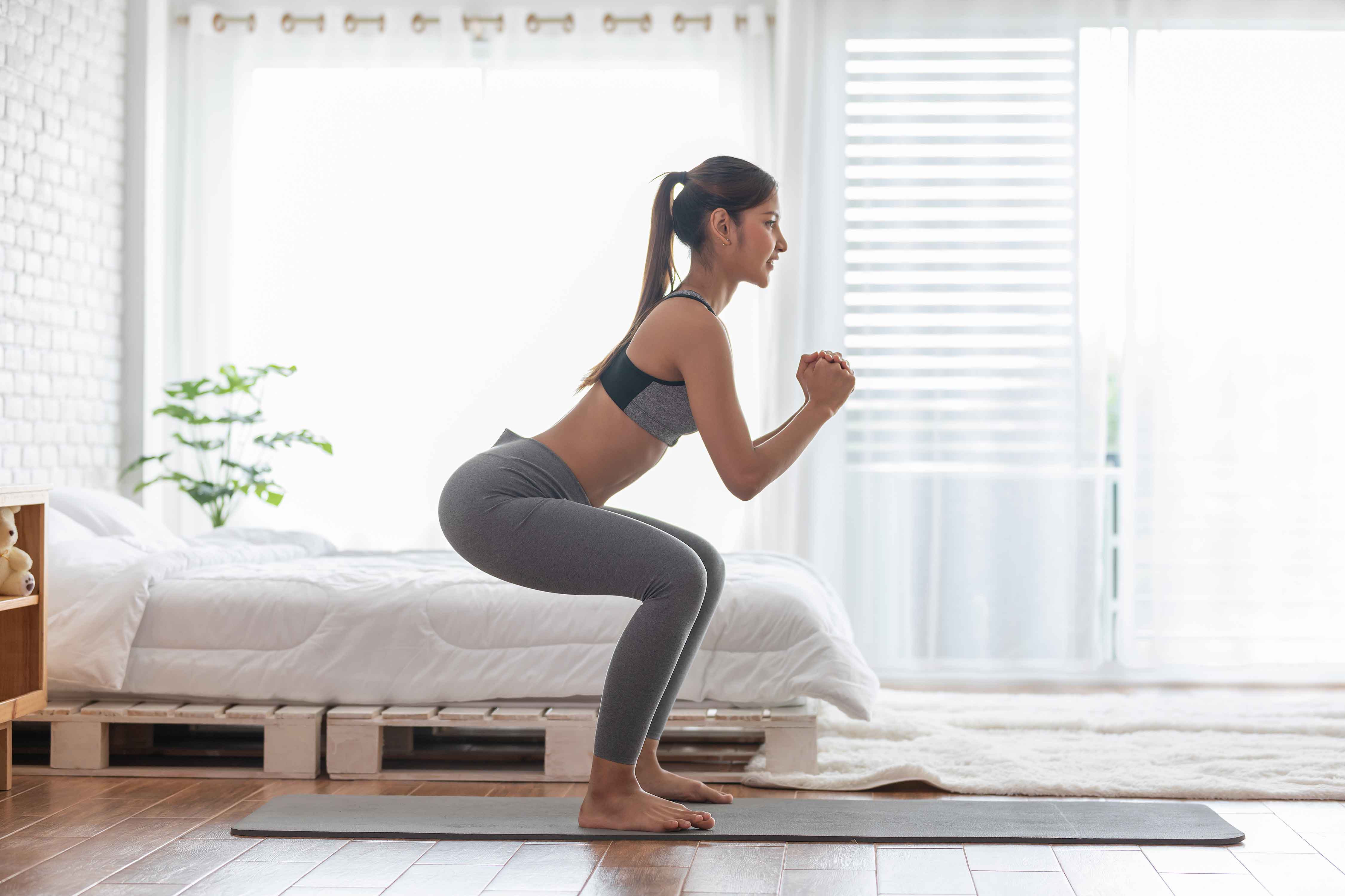Woman doing fitness training